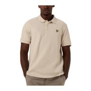 Heren Polo & T-shirts Cuffed Polo Lyle & Scott , Beige , Heren