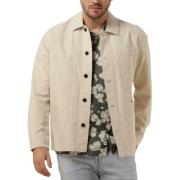 Heren Beige Overshirt Minimum , Beige , Heren