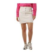 Break Mini Skirt - Garment Dye Colours Scotch & Soda , White , Dames