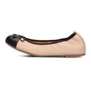 Beige Ballerina's met Strik Unisa , Beige , Dames