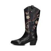 Zwarte Cowboy Laarzen Viv 2-a Goosecraft , Black , Dames