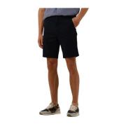 Slim Chino Shorts Navy Blue Hugo Boss , Blue , Heren