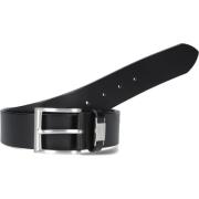 Zwart Leren Riem Connio 10156034 Hugo Boss , Black , Heren