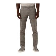 Heren Chino Broek Bruin Alberto , Multicolor , Heren