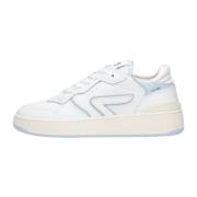 Retro Stijl Witte Sneakers HUB , White , Dames