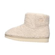 Beige Teddy Pantoffels voor Dames Mexx , Beige , Dames