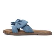 Blauwe Denim Slipper Audrey 1 Tango , Blue , Dames