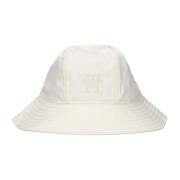 Witte Monogram Bucket Hat Tommy Hilfiger , White , Dames