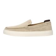 Beige Suède Casual Loafers Tommy Hilfiger , Beige , Heren