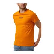 Heren Polo Tee Small Hilfiger Tommy Hilfiger , Orange , Heren