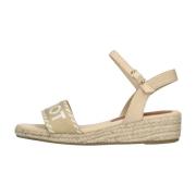 Beige Glitter Sandalen Tommy Hilfiger , Beige , Dames