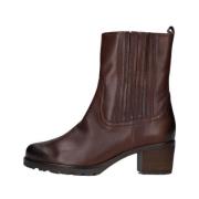 Cognac Leren Enkellaarzen 801.4 Gabor , Brown , Dames