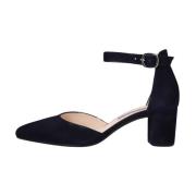 Elegante donkerblauwe suède pump Gabor , Blue , Dames