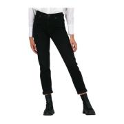 Slim Beauty Zwarte Jeans Selected Femme , Black , Dames