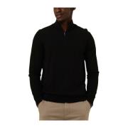 Heren Half Zip Cardigan Zwart Selected Homme , Black , Heren