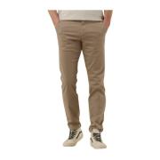 Slim Fit Flex Broek in Beige Selected Homme , Beige , Heren