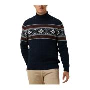 Heren Kabeltrui Donkerblauw Selected Homme , Multicolor , Heren