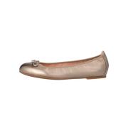 Bronzen Metallic Ballerina Schoenen Unisa , Brown , Dames