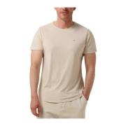 Heren Polo & T-shirt Xslim Jaspe C Neck Tommy Jeans , Beige , Heren