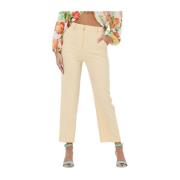 Beige Cropped Suit Pants Na-Kd , Beige , Dames