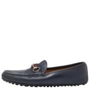 Pre-owned Leather flats Gucci Vintage , Blue , Heren