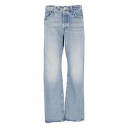 Blauwe Katoenen Jeans voor Vrouwen Mother , Blue , Dames