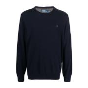 Hunter Navy Pullover Sweater Polo Ralph Lauren , Blue , Heren