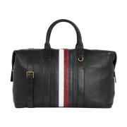 Zwarte Weekend Duffle Tas Tommy Hilfiger , Black , Heren