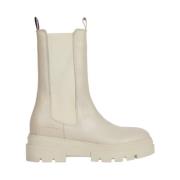 Beige Chelsea Enkellaarzen voor vrouwen Tommy Hilfiger , Beige , Dames