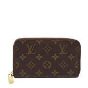 Pre-owned Coated canvas wallets Louis Vuitton Vintage , Brown , Dames