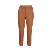 Erin Chino Broek in Beaver Dondup , Brown , Dames