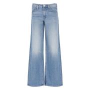 Blauwe Katoenen Jeans voor Vrouwen Mother , Blue , Dames