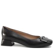 Elegante Gesloten Ballerina's Zwart Dames Geox , Black , Dames