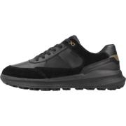 Stijlvolle Sneakers voor Heren Geox , Black , Heren