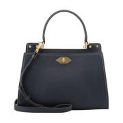 Marine Handtas met Twee Compartimenten Pourchet Paris , Blue , Dames