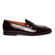 Klassieke Penny Loafer Santoni , Red , Heren