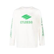 Wonder Eco Off White Longsleeve Tee Études , White , Heren