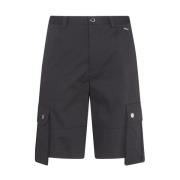 Zwarte knielange Bermuda-shorts Dolce & Gabbana , Black , Heren