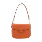 Oranje Trotter Handtas met Slot Pourchet Paris , Orange , Dames