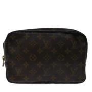 Pre-owned Canvas clutches Louis Vuitton Vintage , Brown , Dames