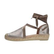 Taupe Shiny Espadrilles met Jute Sole Fred De La Bretoniere , Brown , ...