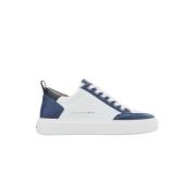 Luxe Blauw Wit Street Style Sneakers Alexander Smith , Blue , Heren