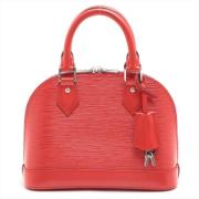 Pre-owned Leather handbags Louis Vuitton Vintage , Red , Dames