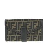 Pre-owned Canvas wallets Fendi Vintage , Brown , Dames