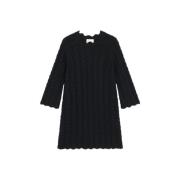 Zwarte Ditu Gehaakte Jurk Loulou Studio , Black , Dames