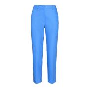 Slim-Fit Stretch Katoenen Broek Maliparmi , Blue , Dames