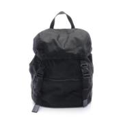 Pre-owned Leather backpacks Yves Saint Laurent Vintage , Black , Dames