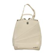 Luxe Polyethyleen Rugzak met Meerdere Compartimenten Desigual , Beige ...