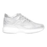 Zilveren Interactieve Sneakers Hogan , Gray , Dames