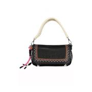 Veelzijdige Handtas met Contrastdetails Desigual , Black , Dames